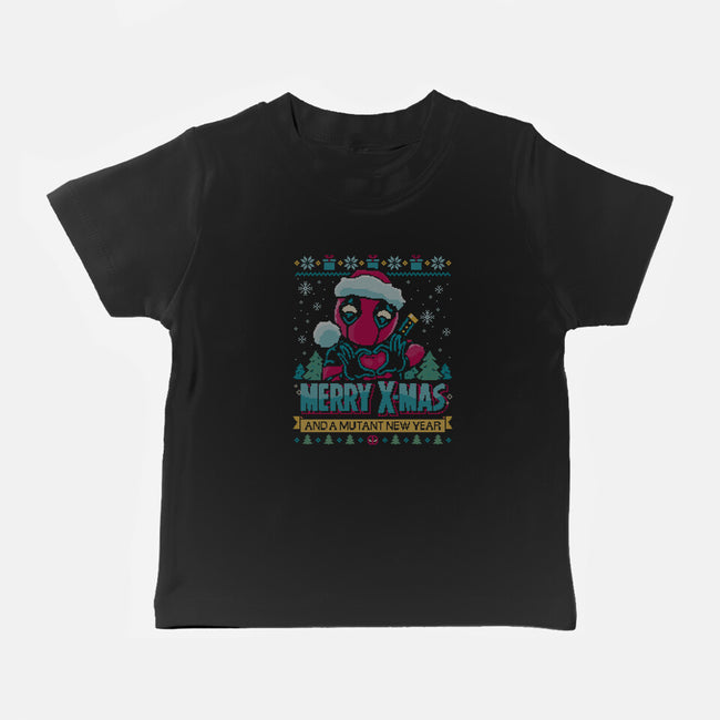 Mutant Xmas-Baby-Basic-Tee-teesgeex