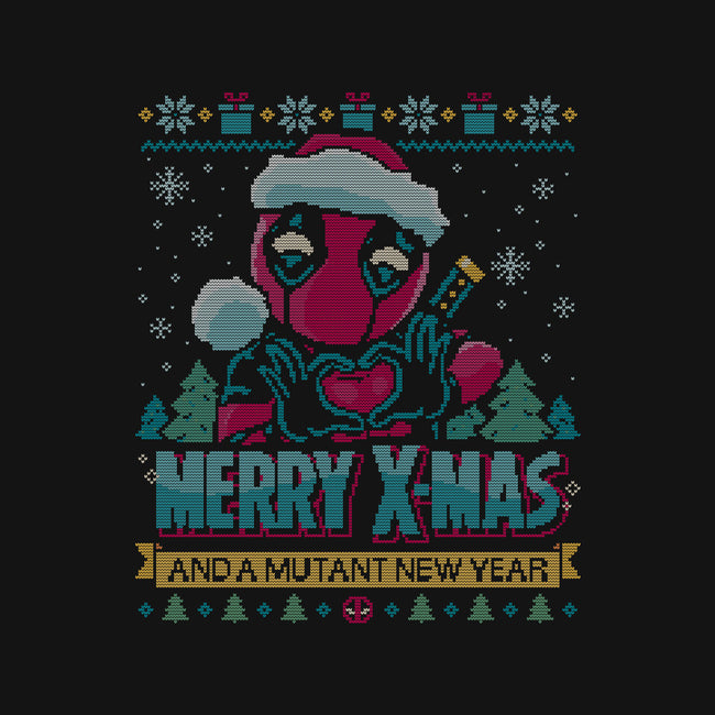 Mutant Xmas-Womens-V-Neck-Tee-teesgeex