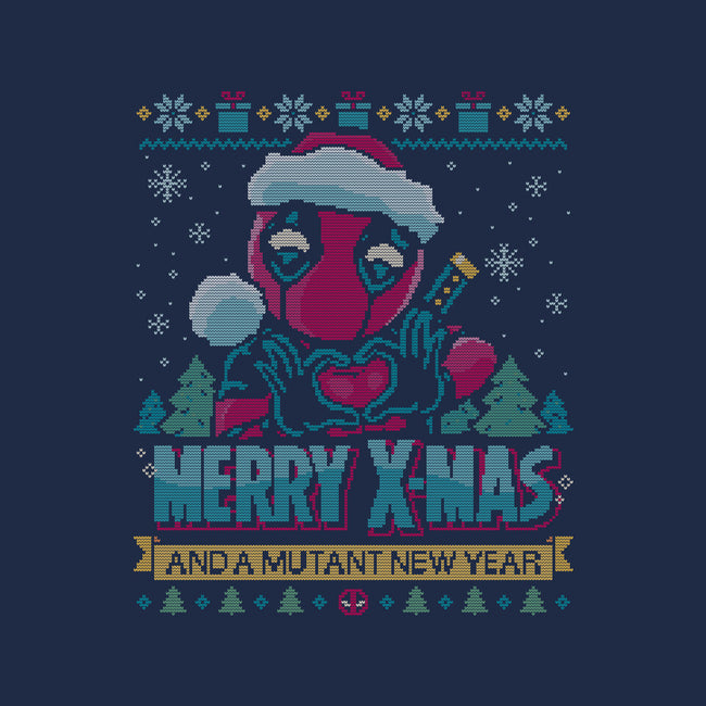 Mutant Xmas-Womens-V-Neck-Tee-teesgeex