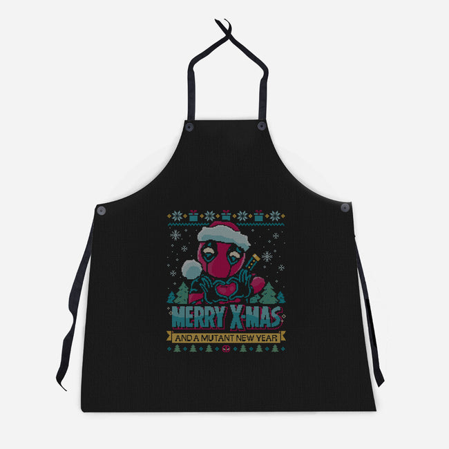 Mutant Xmas-Unisex-Kitchen-Apron-teesgeex