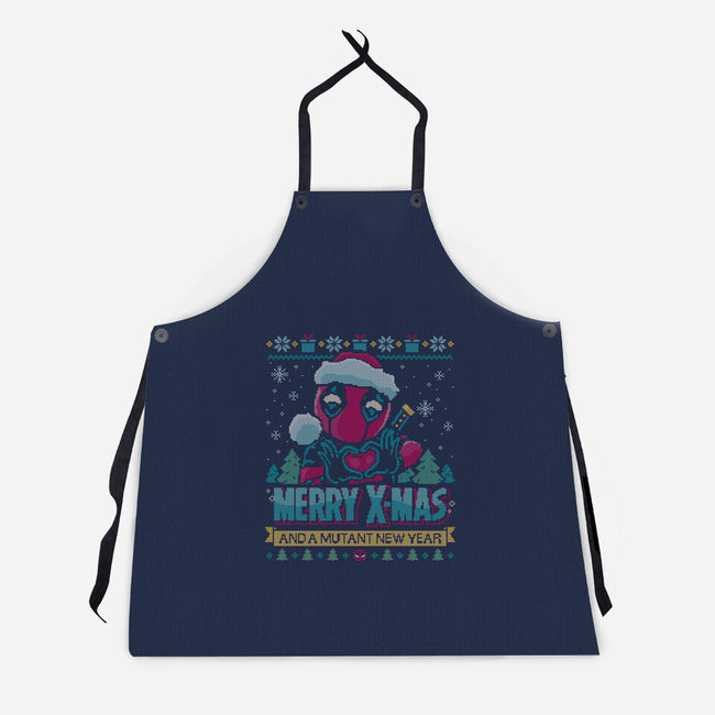 Mutant Xmas-Unisex-Kitchen-Apron-teesgeex