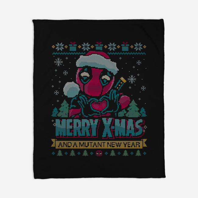 Mutant Xmas-None-Fleece-Blanket-teesgeex