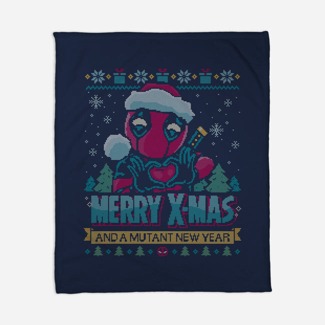 Mutant Xmas-None-Fleece-Blanket-teesgeex