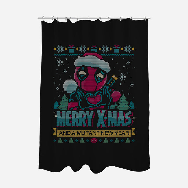 Mutant Xmas-None-Polyester-Shower Curtain-teesgeex