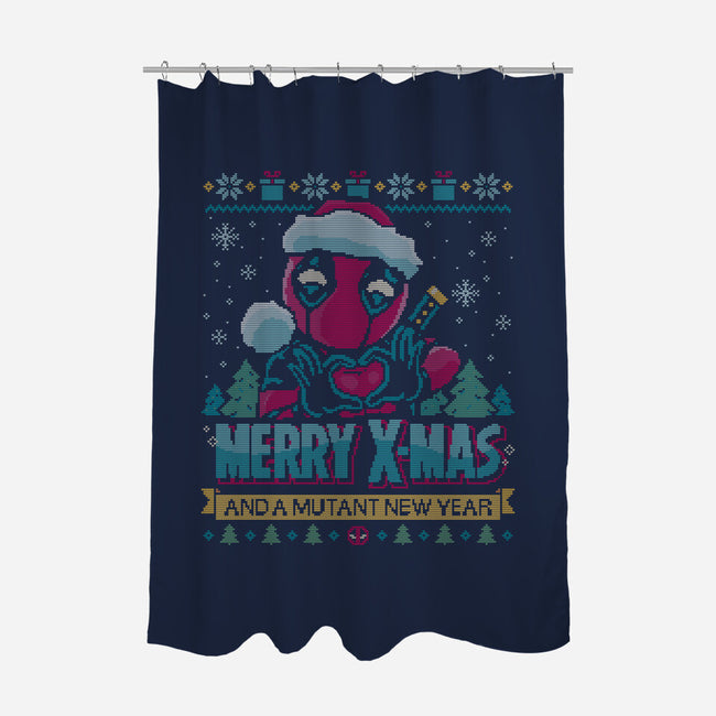 Mutant Xmas-None-Polyester-Shower Curtain-teesgeex