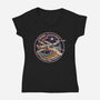 Squadron Patch-Womens-V-Neck-Tee-P1yu5h