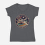 Squadron Patch-Womens-V-Neck-Tee-P1yu5h
