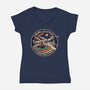 Squadron Patch-Womens-V-Neck-Tee-P1yu5h