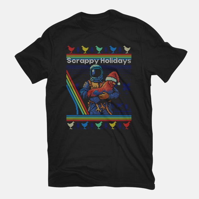 Scrappy Holidays-Womens-Fitted-Tee-Wheels