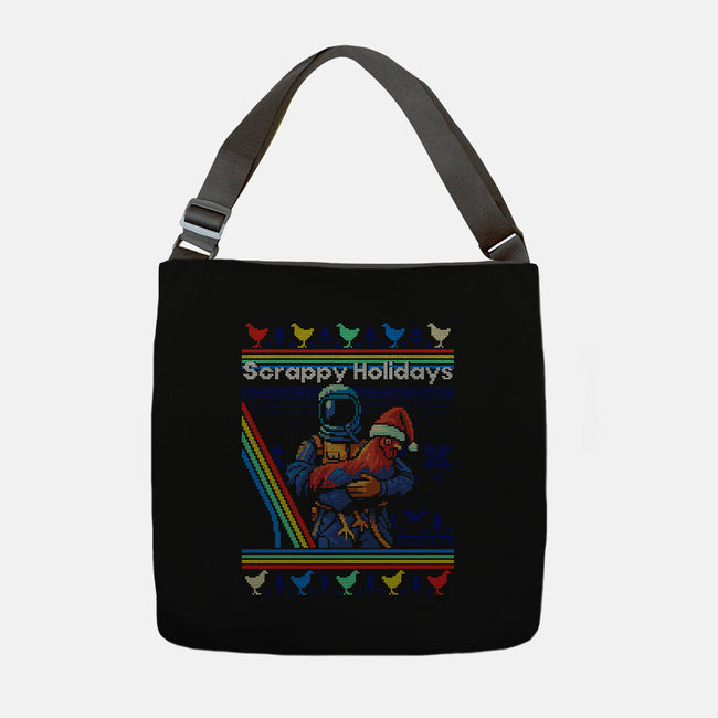 Scrappy Holidays-None-Adjustable Tote-Bag-Wheels