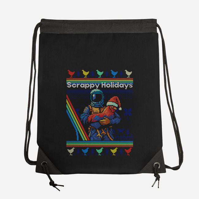 Scrappy Holidays-None-Drawstring-Bag-Wheels