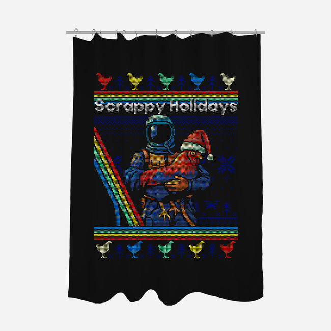 Scrappy Holidays-None-Polyester-Shower Curtain-Wheels