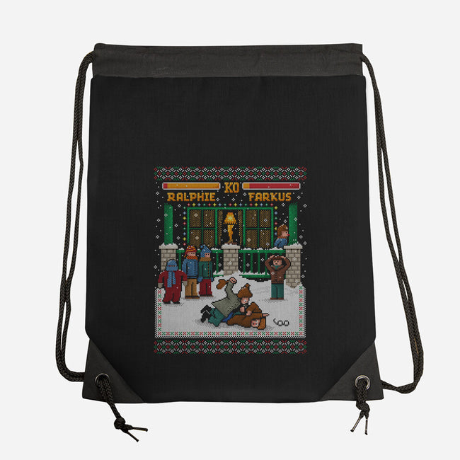 A Christmas Fight-None-Drawstring-Bag-kg07