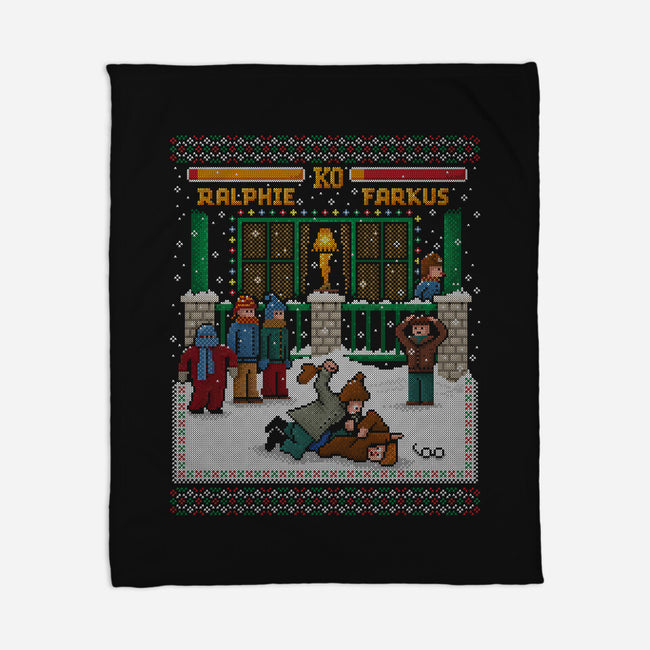 A Christmas Fight-None-Fleece-Blanket-kg07