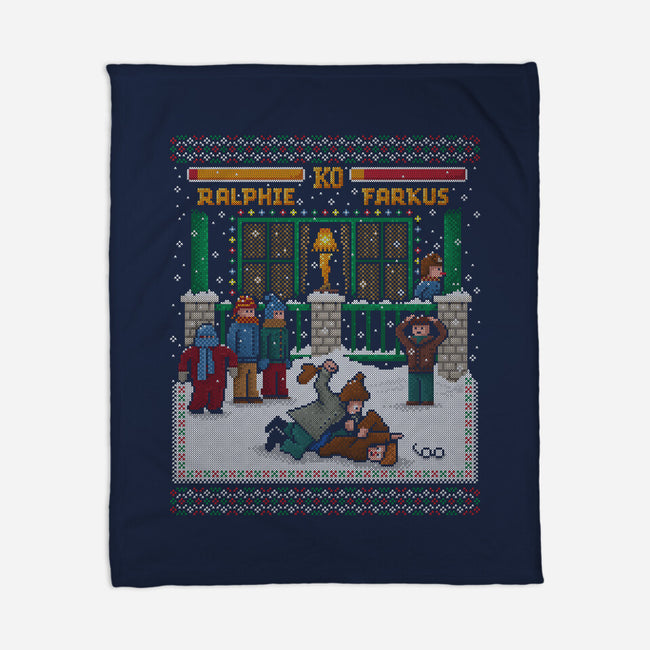 A Christmas Fight-None-Fleece-Blanket-kg07