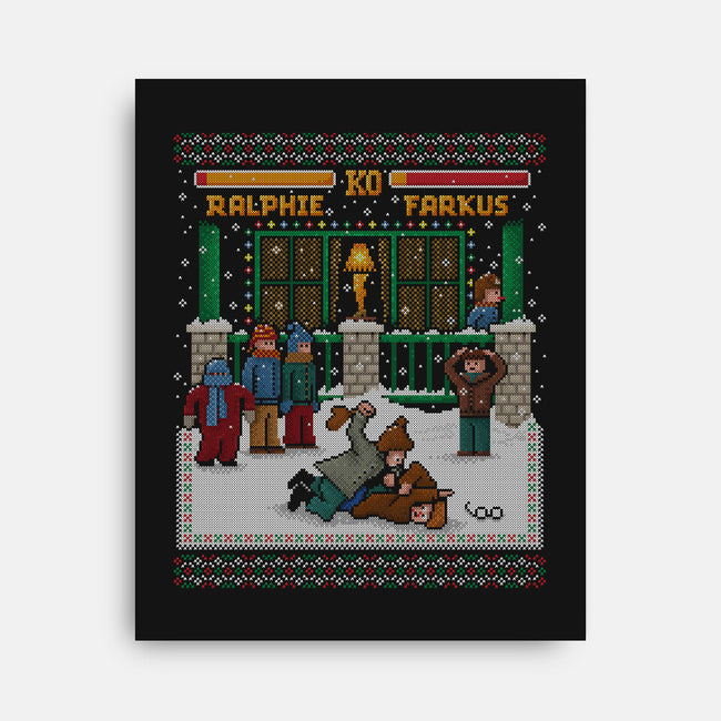 A Christmas Fight-None-Stretched-Canvas-kg07