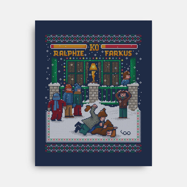 A Christmas Fight-None-Stretched-Canvas-kg07