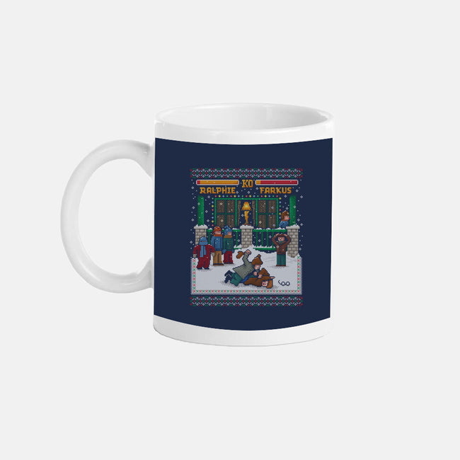 A Christmas Fight-None-Mug-Drinkware-kg07