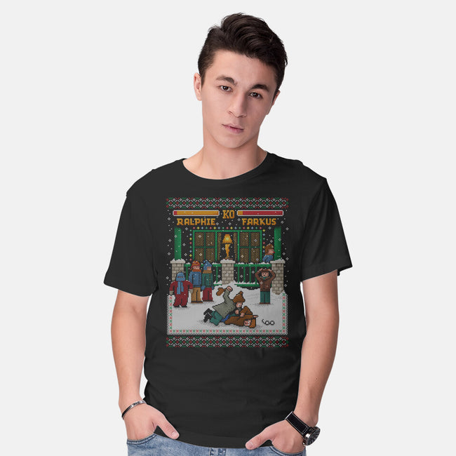 A Christmas Fight-Mens-Basic-Tee-kg07