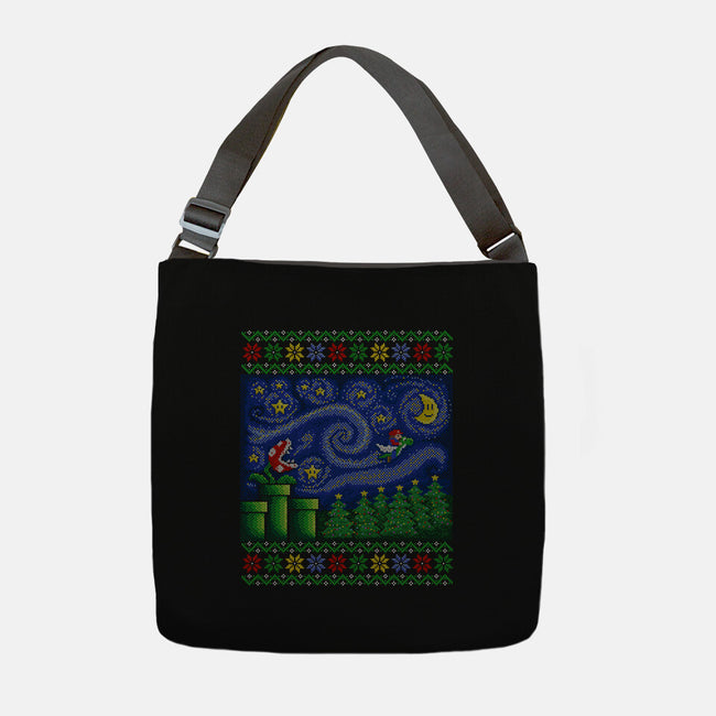 Starry Christmas Flight-None-Adjustable Tote-Bag-kg07