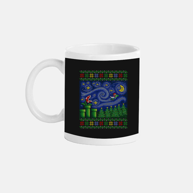 Starry Christmas Flight-None-Mug-Drinkware-kg07