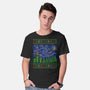 Starry Christmas Flight-Mens-Basic-Tee-kg07