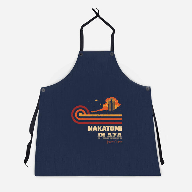 Retro Vintage Nakatomi-Unisex-Kitchen-Apron-retrodivision
