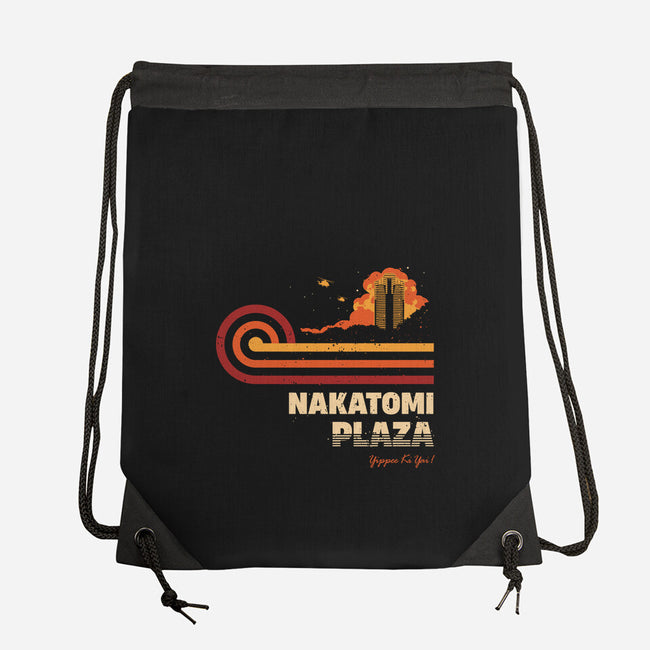 Retro Vintage Nakatomi-None-Drawstring-Bag-retrodivision