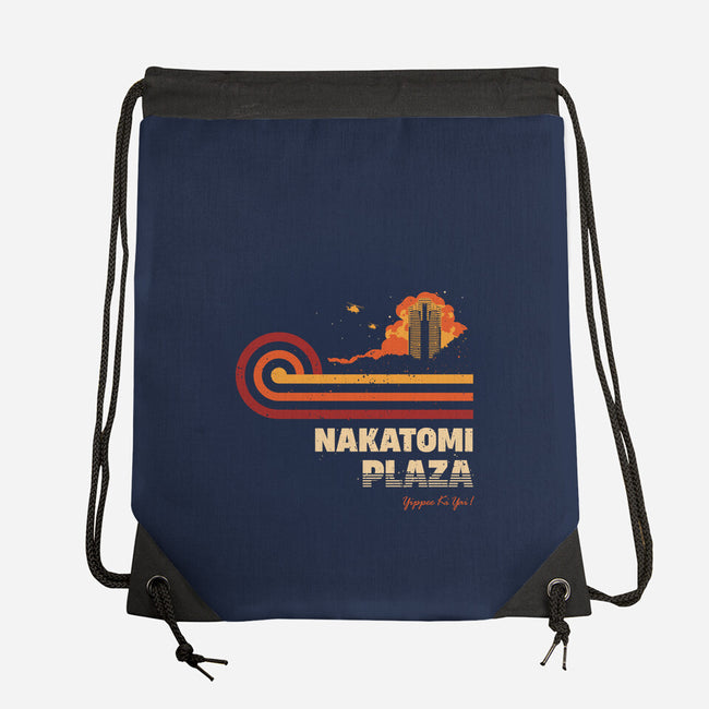 Retro Vintage Nakatomi-None-Drawstring-Bag-retrodivision