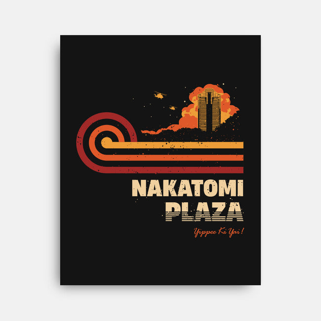 Retro Vintage Nakatomi-None-Stretched-Canvas-retrodivision