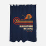 Retro Vintage Nakatomi-None-Polyester-Shower Curtain-retrodivision