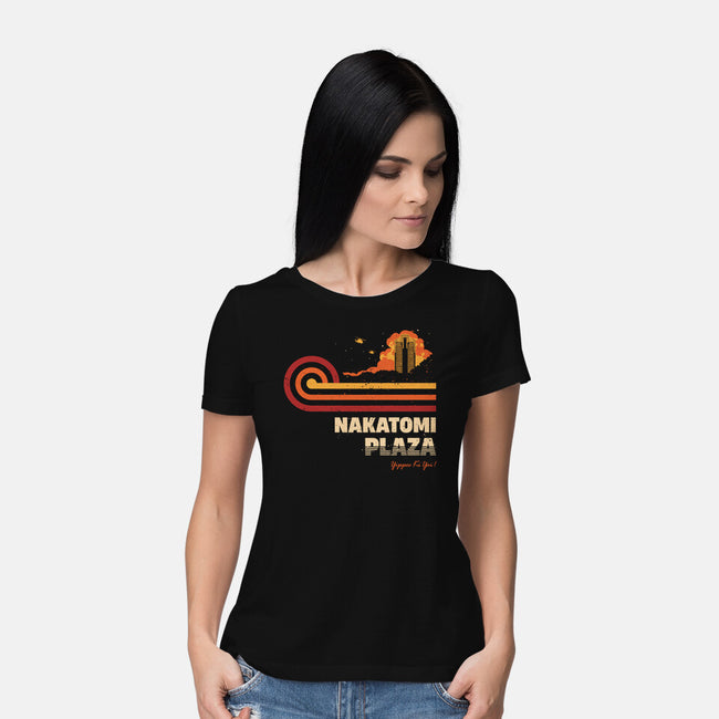 Retro Vintage Nakatomi-Womens-Basic-Tee-retrodivision