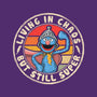 Living In Chaos But Still Super-Womens-Basic-Tee-NMdesign