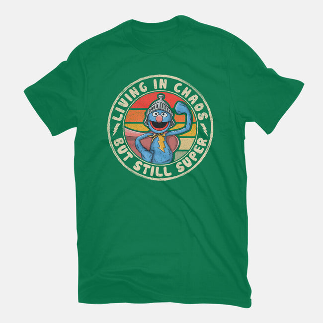 Living In Chaos But Still Super-Womens-Basic-Tee-NMdesign