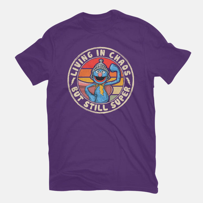 Living In Chaos But Still Super-Womens-Basic-Tee-NMdesign