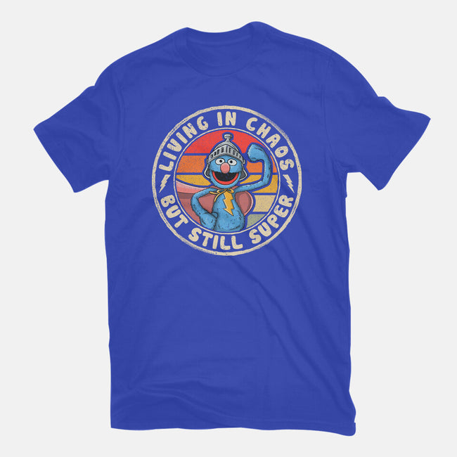 Living In Chaos But Still Super-Womens-Basic-Tee-NMdesign