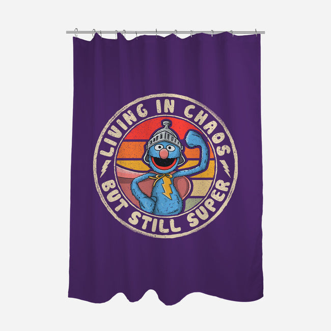 Living In Chaos But Still Super-None-Polyester-Shower Curtain-NMdesign