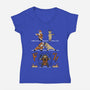 Christmas Fusion-Womens-V-Neck-Tee-pigboom