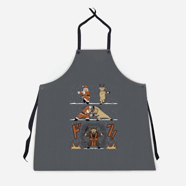 Christmas Fusion-Unisex-Kitchen-Apron-pigboom
