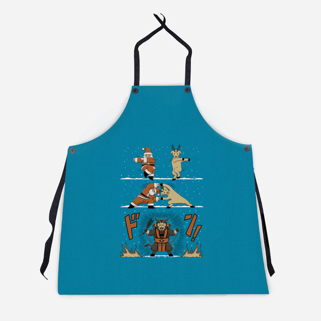 Christmas Fusion-Unisex-Kitchen-Apron-pigboom