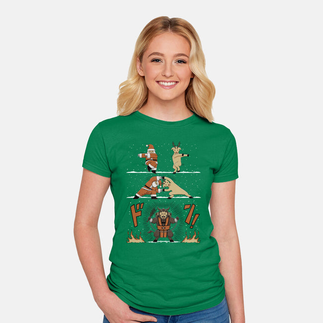 Christmas Fusion-Womens-Fitted-Tee-pigboom