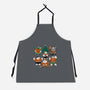 Merry Muscular Christmas-Unisex-Kitchen-Apron-pigboom