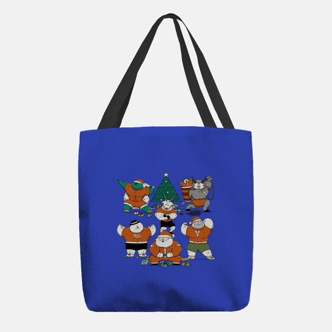 Merry Muscular Christmas-None-Basic Tote-Bag-pigboom