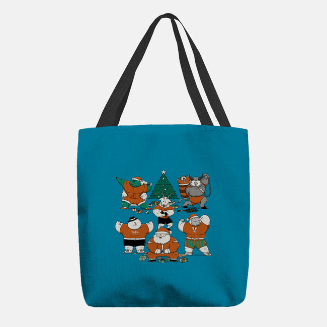 Merry Muscular Christmas-None-Basic Tote-Bag-pigboom