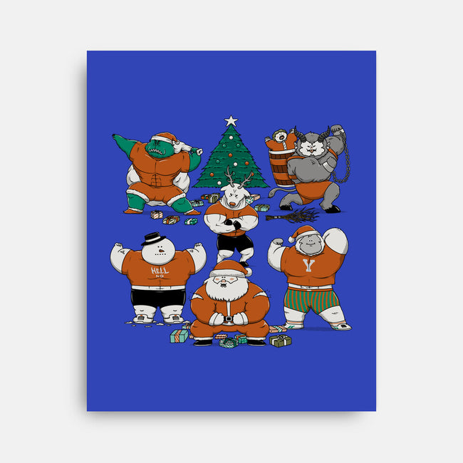 Merry Muscular Christmas-None-Stretched-Canvas-pigboom