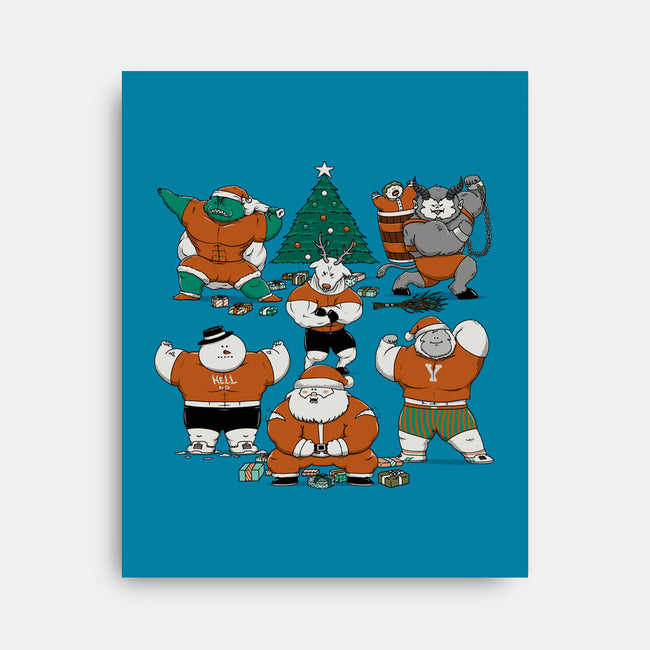 Merry Muscular Christmas-None-Stretched-Canvas-pigboom
