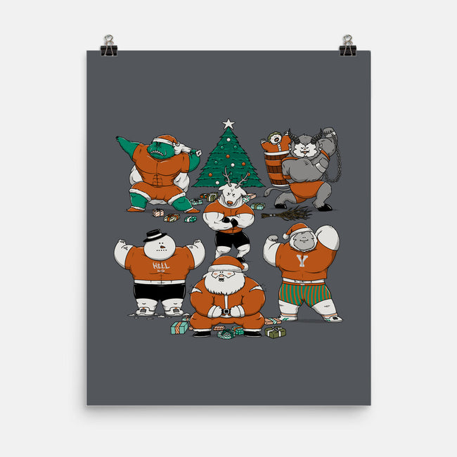 Merry Muscular Christmas-None-Matte-Poster-pigboom