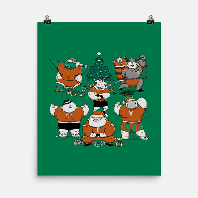 Merry Muscular Christmas-None-Matte-Poster-pigboom