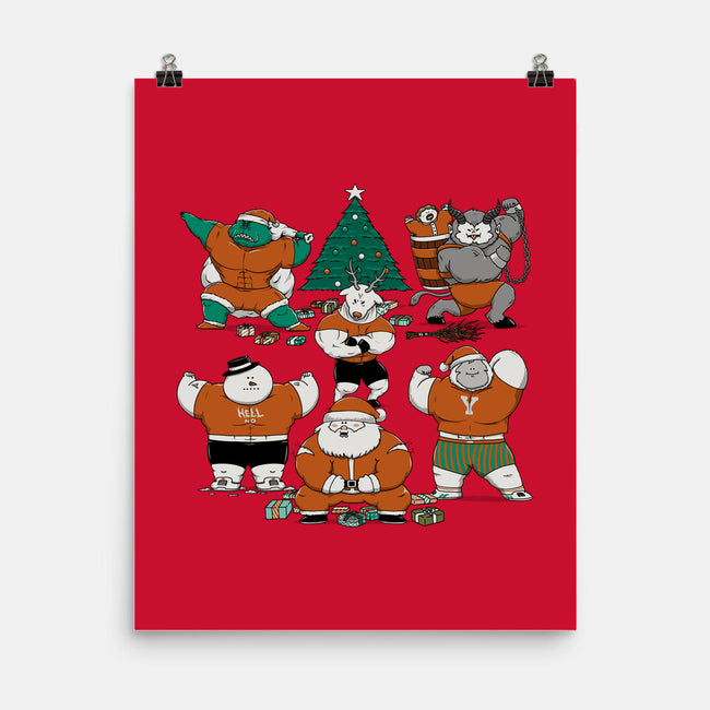 Merry Muscular Christmas-None-Matte-Poster-pigboom