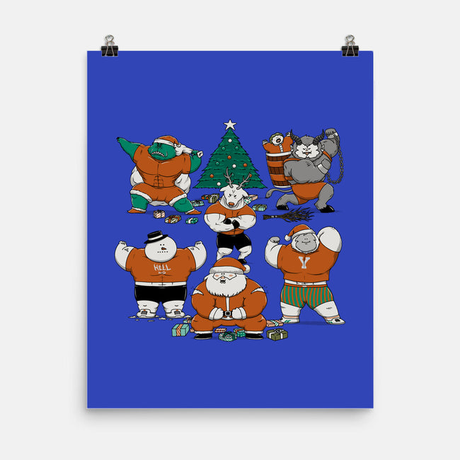 Merry Muscular Christmas-None-Matte-Poster-pigboom